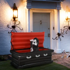 70.75"W Inflatable Halloween Vampire Coffin