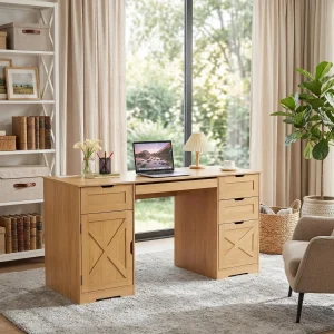 59 Inch Farmhouse Office Desk