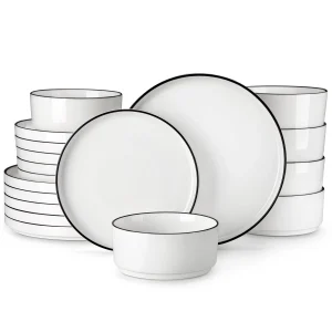 MALACASA 12/16/18/24 Piece Dinner Plates Sets