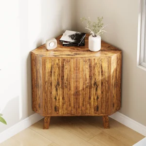 Farmhouse Corner Storage Cabinet