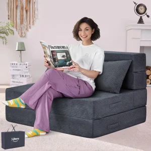 4-in-1 Foldable Sofa Bed with Pillow, T